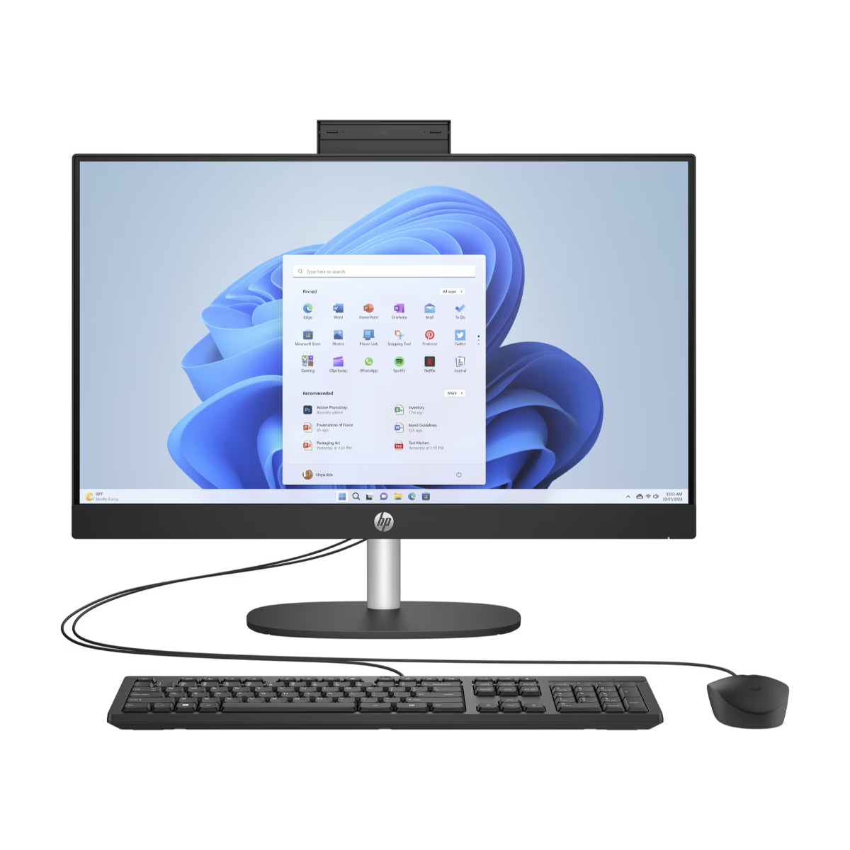 HP 23.8" Ryzen 5 7520U 2.8 Ghz Quad Core All In One PC System