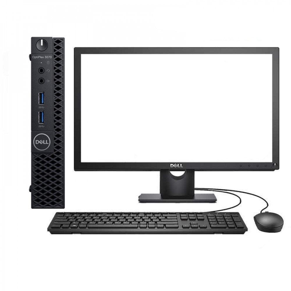 Dell Optiplex 3070 I5 9th Gen 2.2 Ghz Six Core Micro PC Unit + 22 Inch Monitor