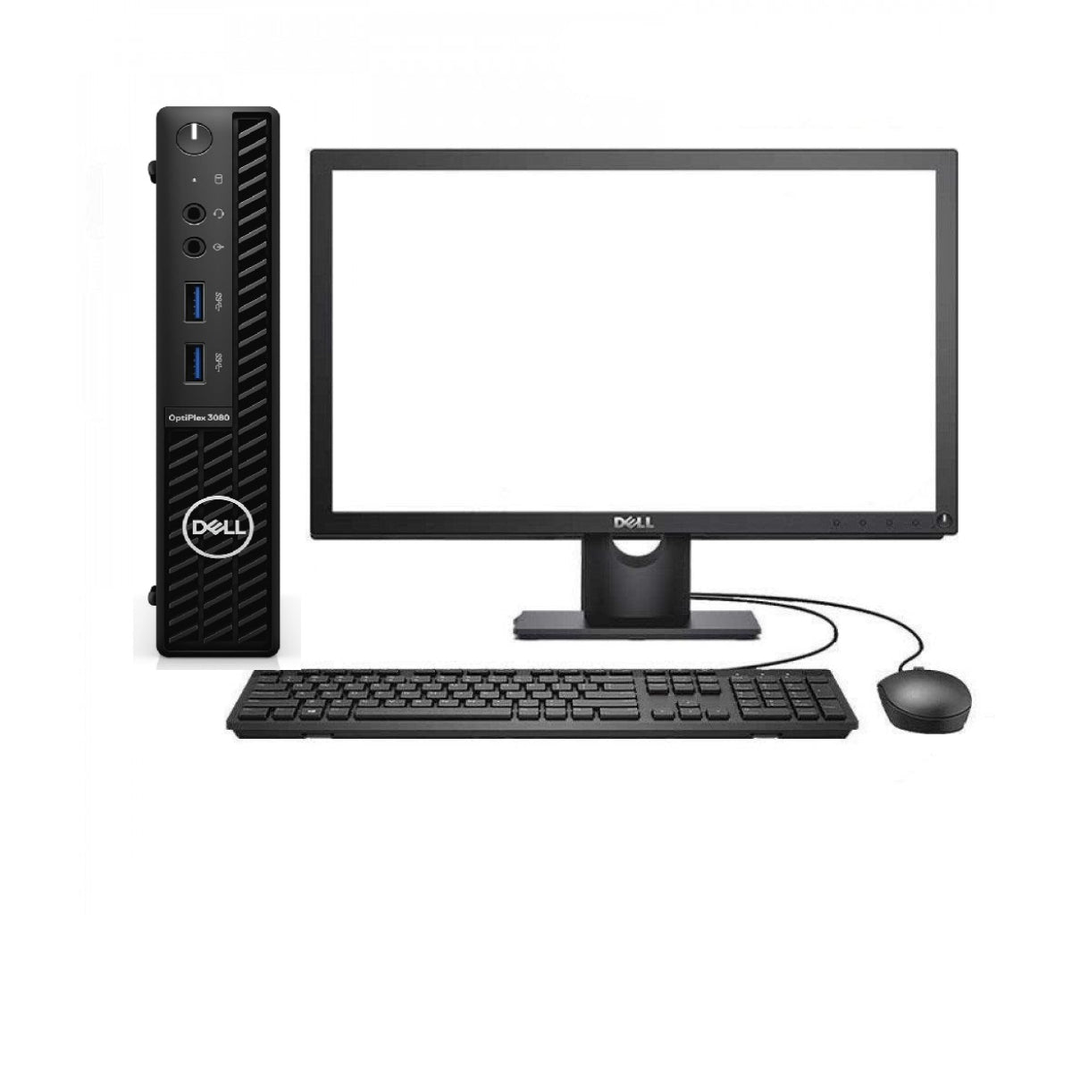 Dell Optiplex 3080 I5 10th Gen 2.3 Ghz Six Core Micro PC Unit + 22 Inch Monitor