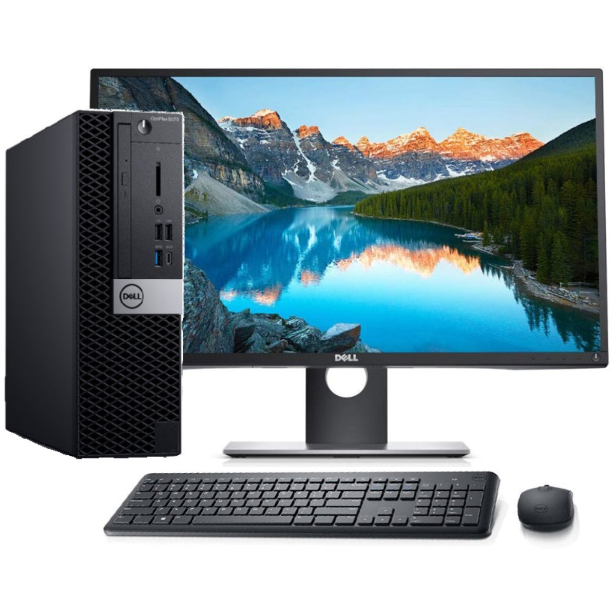 Dell Optiplex 5070 I5 9th Gen 3.0 Ghz Six Core PC Unit + 22 Inch Monitor