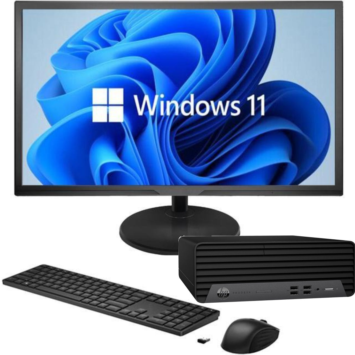HP ProDesk 400 G7 I5 10th Gen 3.1 Ghz Six Core PC Unit + 22 Inch Monitor
