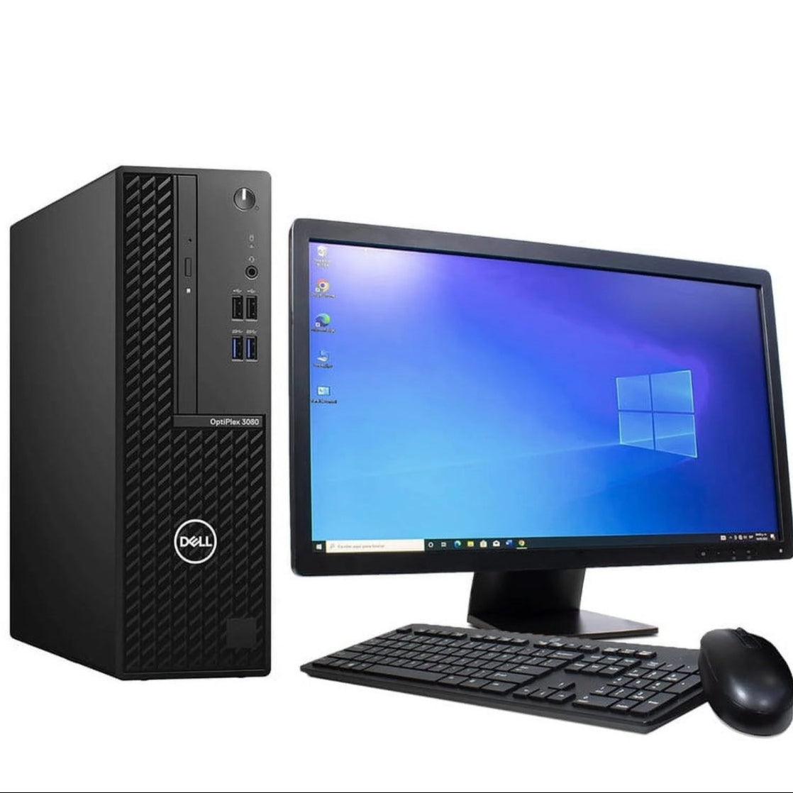 Dell Optiplex 5080 I5 10th Gen 3.1 Ghz Six Core PC Unit + 24 Inch Monitor