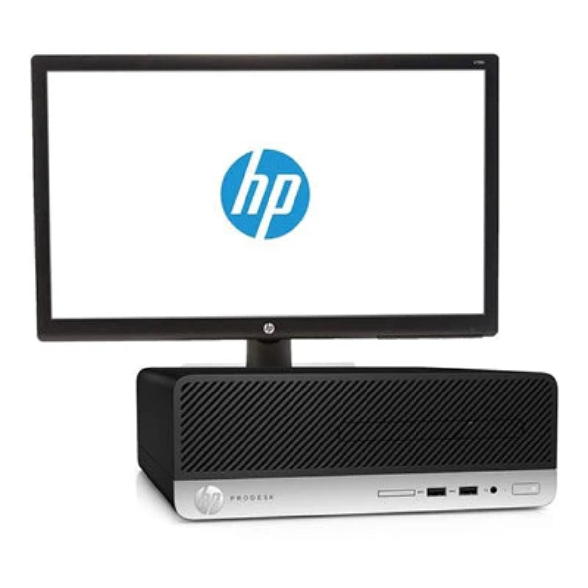 Hewlett Packard Prodesk 600 G4 I5 8th Gen 3.0 Ghz Six Core PC + 24 Inch Monitor